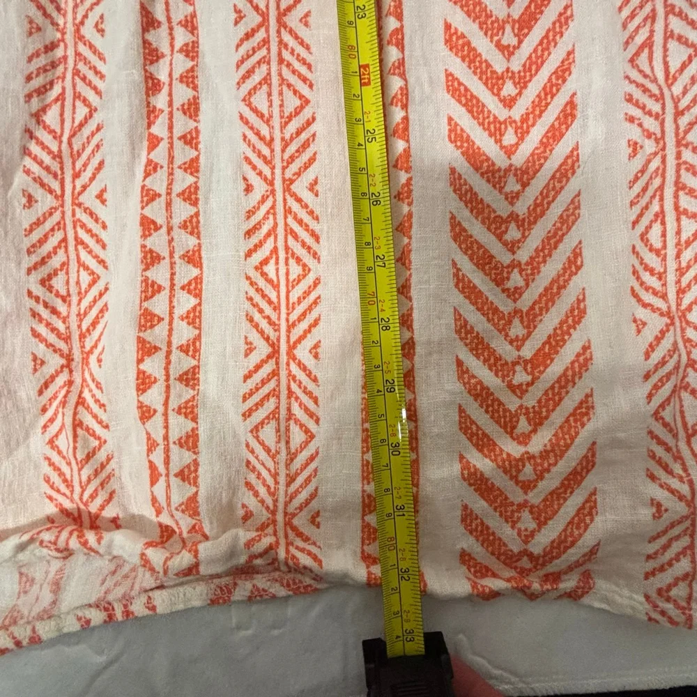 Made in Italy Bellambra Linen Halter Dress L Aztec design, vacation dress - Picture 8 of 8